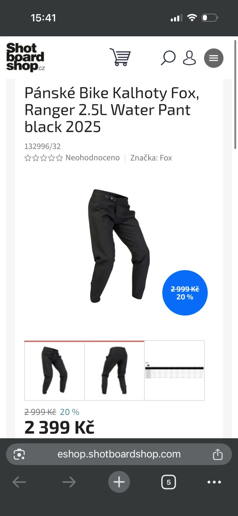 Pánské kalhoty fox racing 