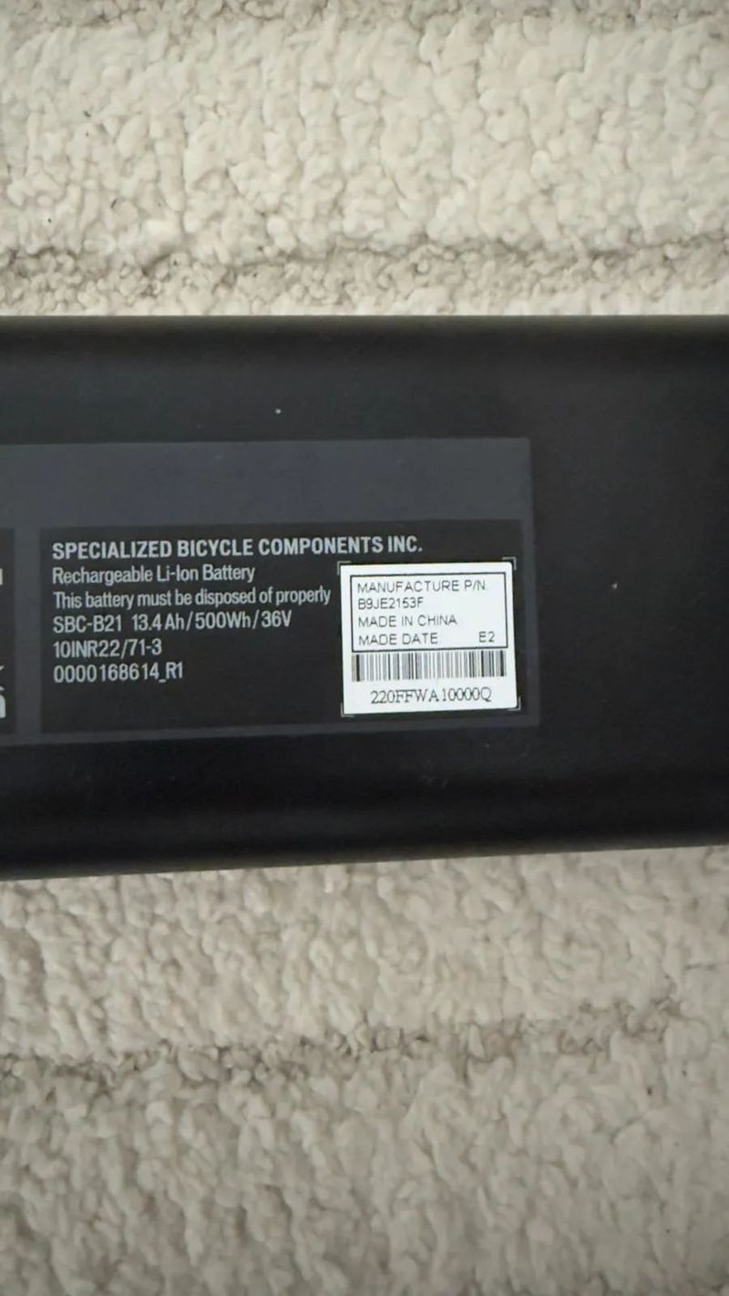 Specialized Turbo Levo baterie M2, M3 500 Wh