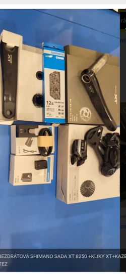 NOVÁ BEZDRÁTOVÁ SHIMANO SADA XT 8250 +KLIKY XT+KAZETA XT+ŘETEZ