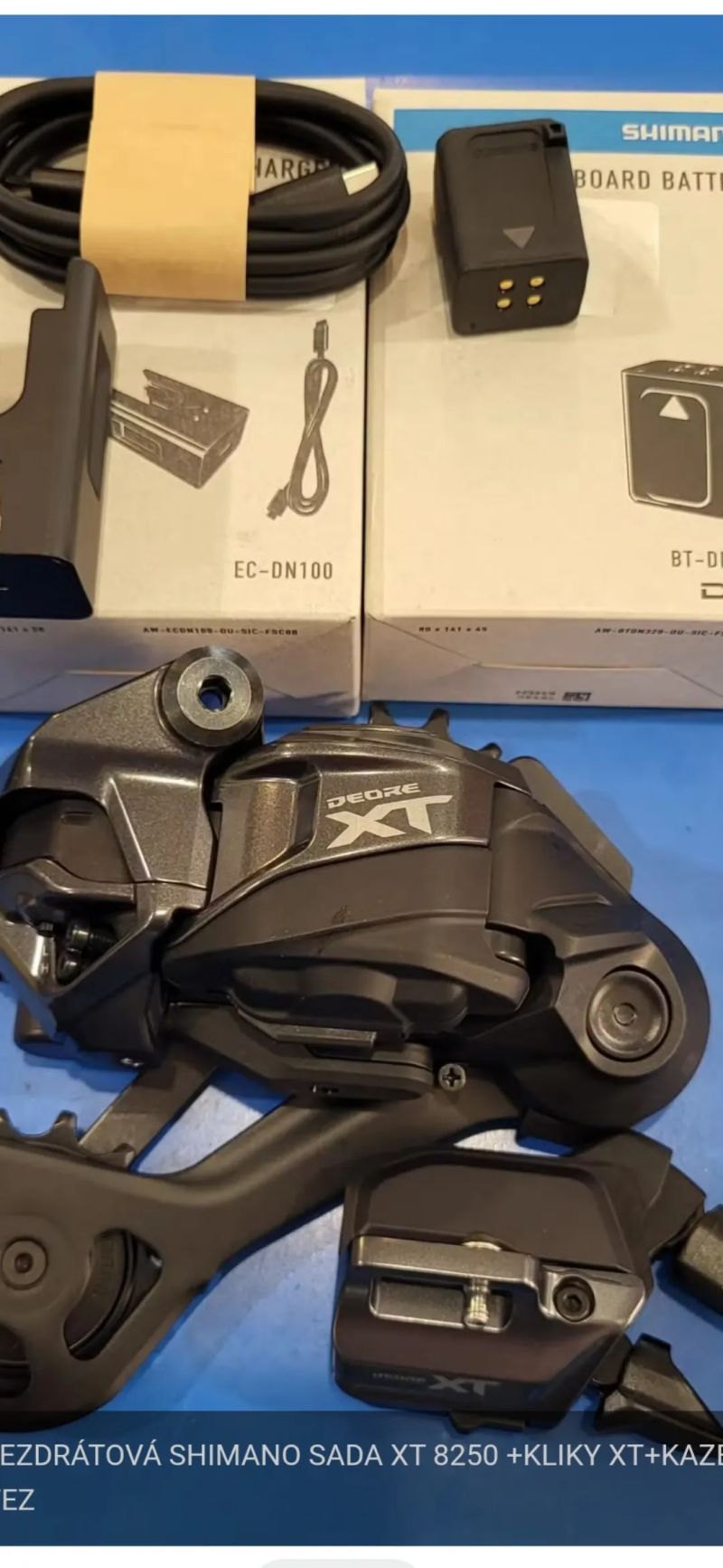 NOVÁ BEZDRÁTOVÁ SHIMANO SADA XT 8250 +KLIKY XT+KAZETA XT+ŘETEZ