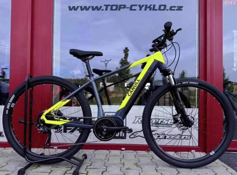 🔥🔥 SLEVA 30.000 -50% 🔥🔥Horské elektrokolo MUSCA HT over yellow/grey