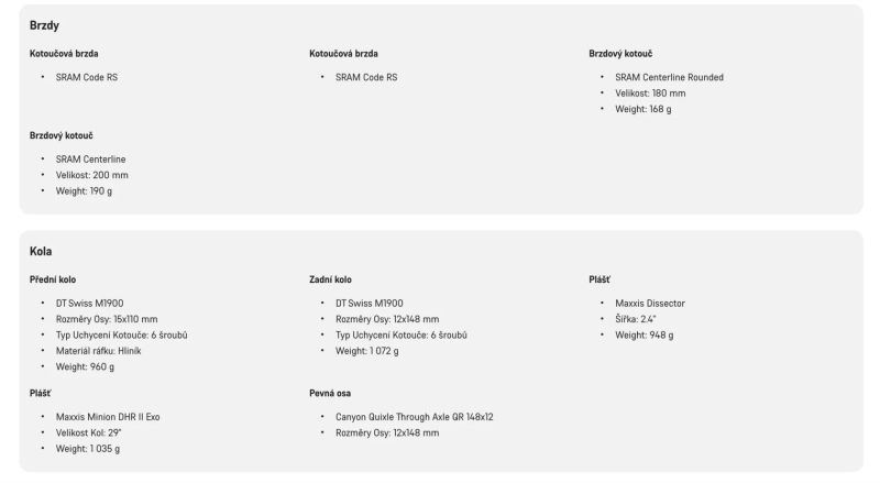 Canyon Spectral 125 CF 7 + Ridewrap, vel S 150-175 cm