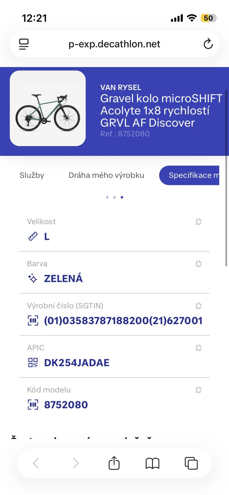 Van Rysel microSHIFT Acolyte 1x8 GRVL AF Discover