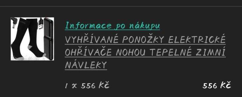Vyhřívané ponožky 