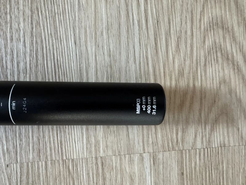 ALU sedlovka BMC 31,6/400 mm offset 0.