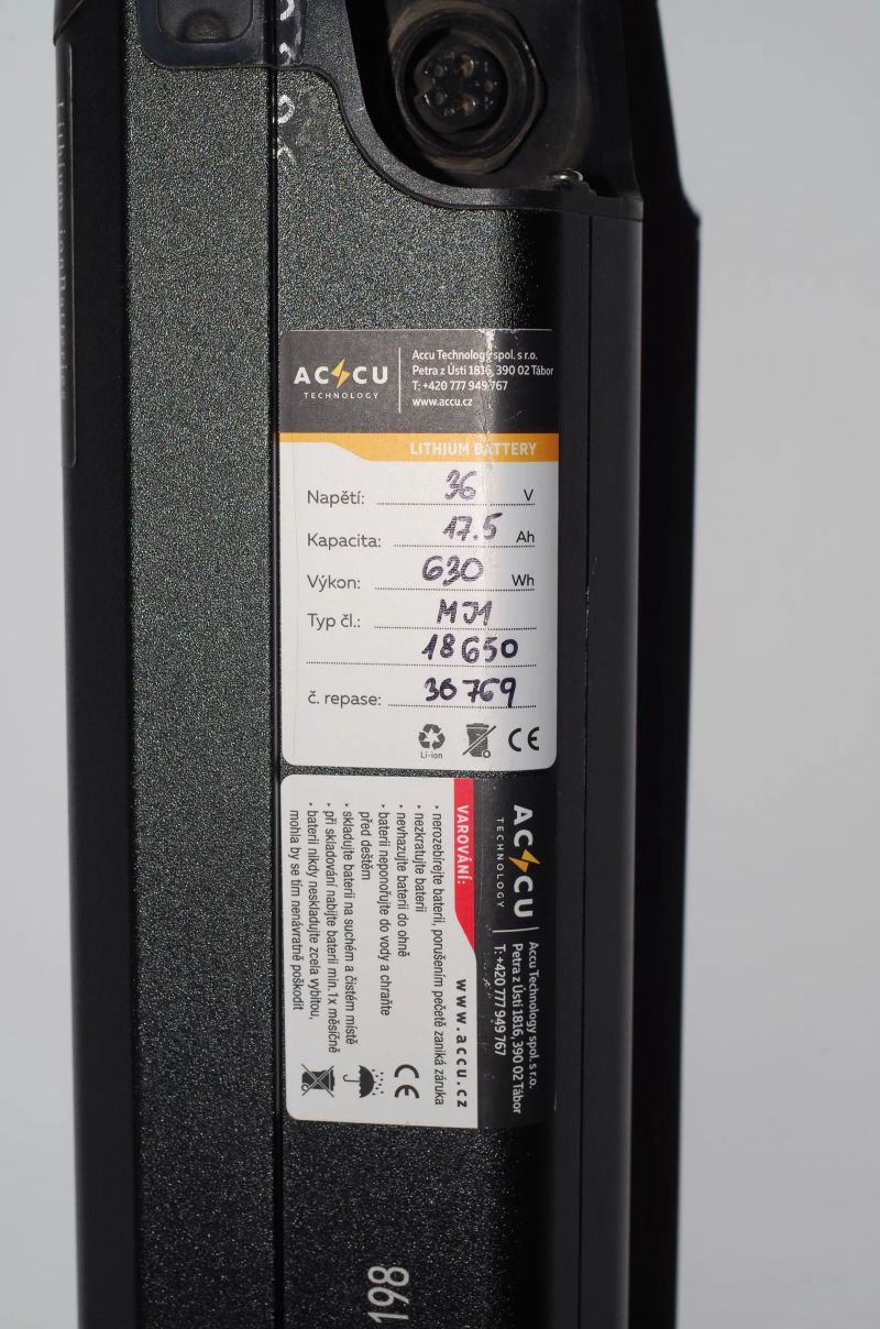 baterie LECTRON 36V / 17,5Ah / 630Wh / Li - ion + nabíječka