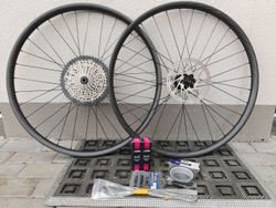 Zapletená kola MTB 29" Carbon 12K Boost kompletní - NOVÁ