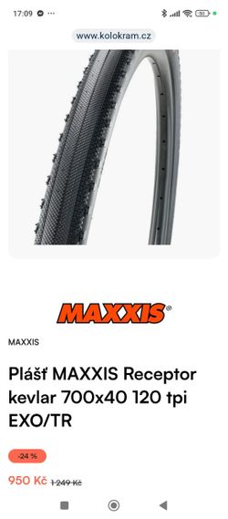 Maxxis Receptor 40x700