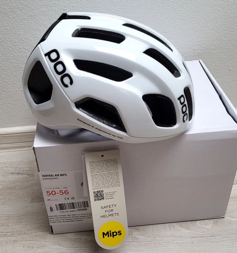 Nová cyklo helma POC Ventral Air MIPS Hydrogen White vel. 50-56