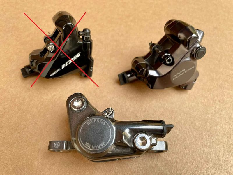 Road/gravel brzdové třmeny ULTEGRA a RS785