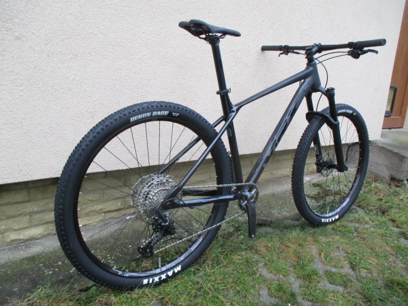Nové 29" kolo MRX ER25 19,5", Shimano Deore/SLX 1x12, vzduch. vidlice Manitou Machete, pevné osy