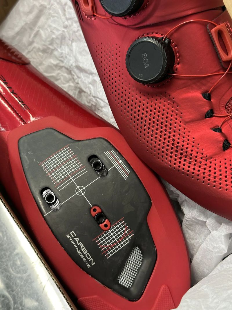 Shimano S-Phyre SH-RC903 silniční tretry červená vel.43 a 44