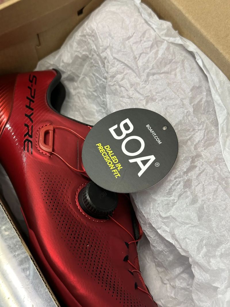 Shimano S-Phyre SH-RC903 silniční tretry červená vel.43 a 44