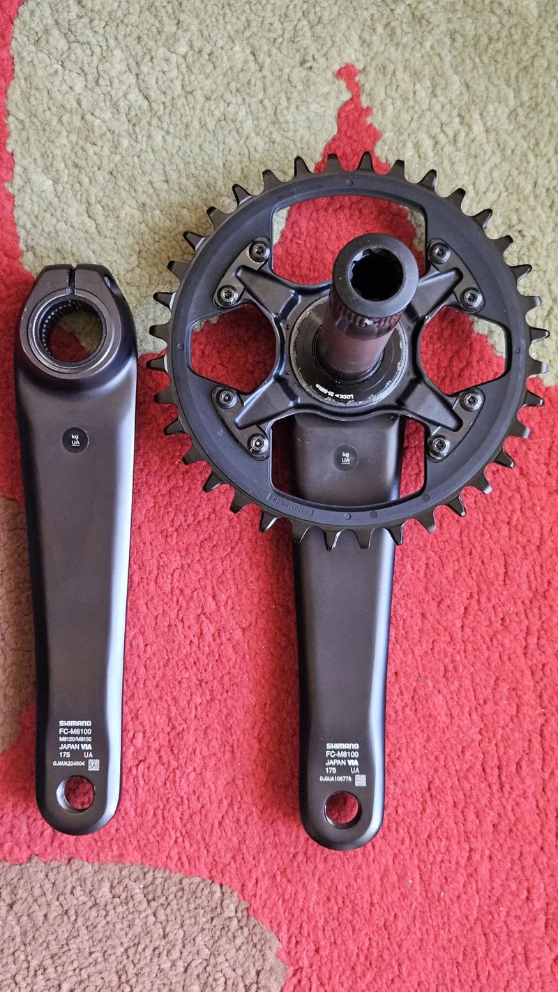 Kliky Shimano XT Fc-M8100 175 mm + nový XT převodník 36z