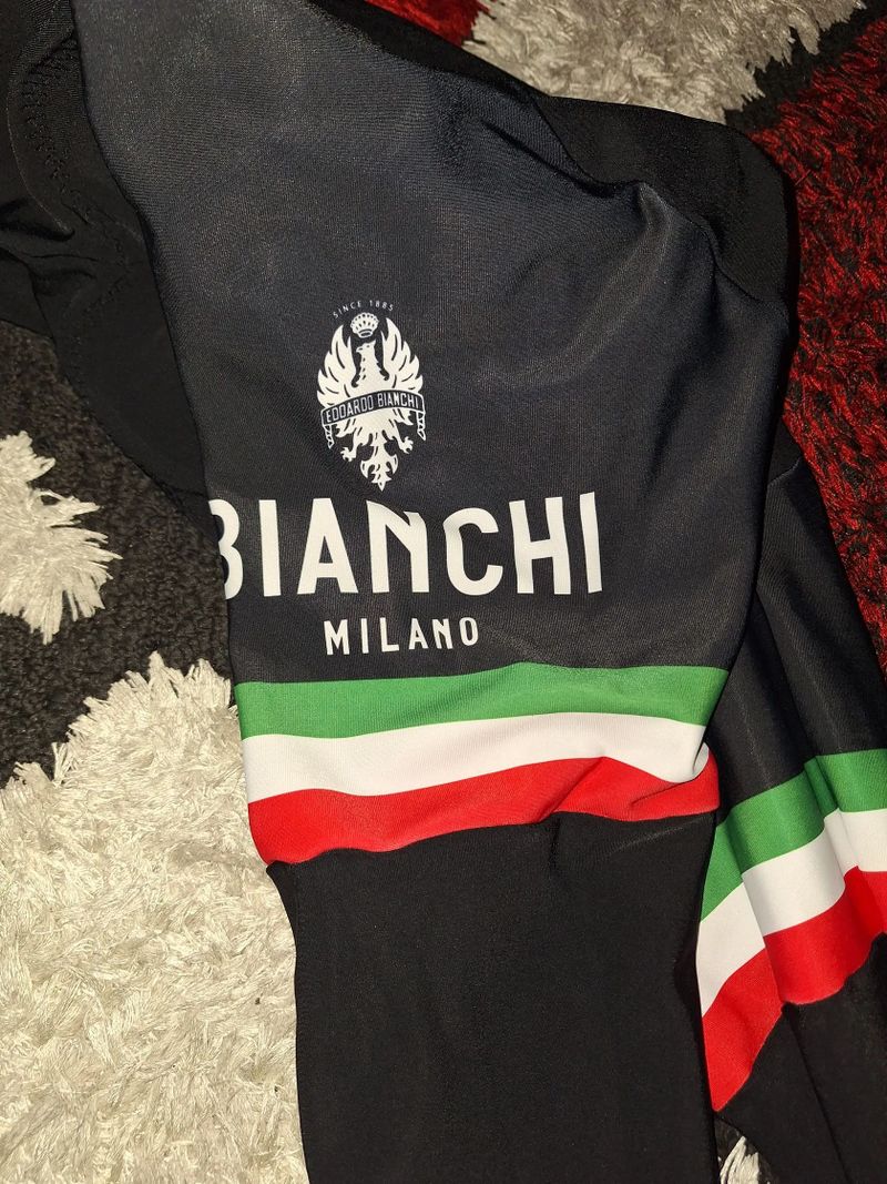 Cyklistické zimní kalhoty + Dres Bianchi - TOP stav