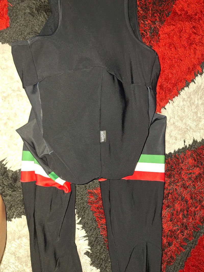 Cyklistické zimní kalhoty + Dres Bianchi - TOP stav