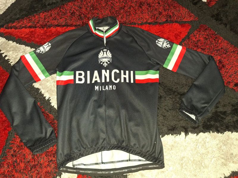 Cyklistické zimní kalhoty + Dres Bianchi - TOP stav