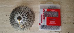 Kazeta Sram PG 1070 + řetěz Sram PC 1051