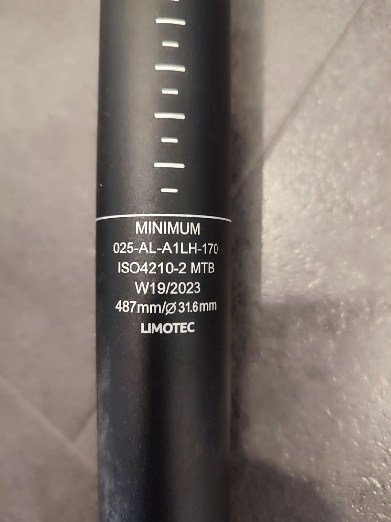 Tel. sedlovka Limotec Alpha 31,6/170mm + packeta Zdarma