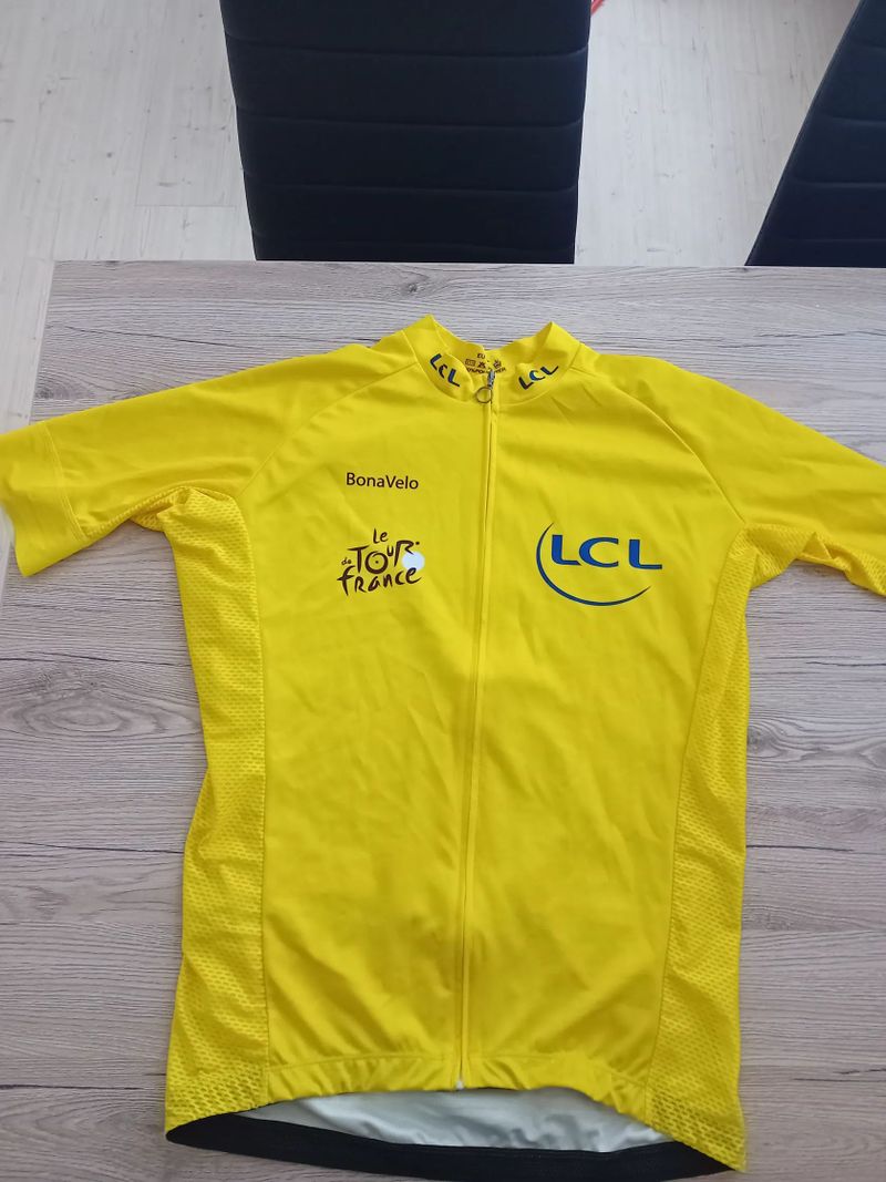  Pánský cyklisticky dres žlutý trikot