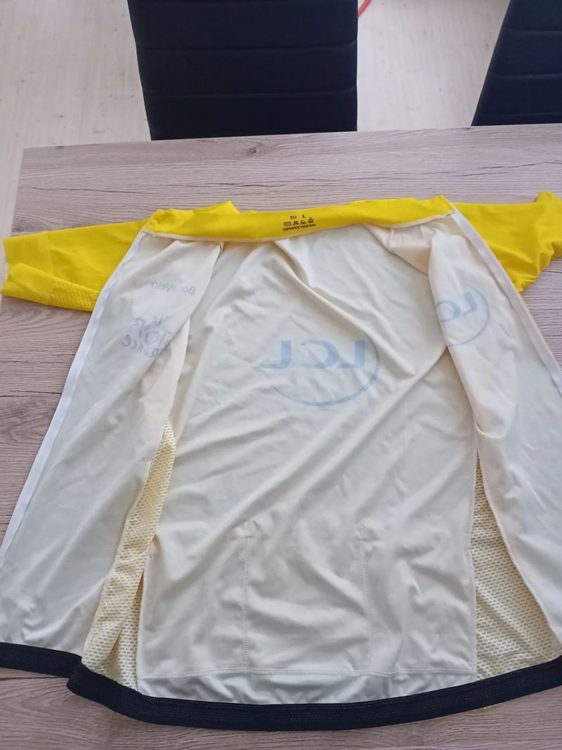  Pánský cyklisticky dres žlutý trikot