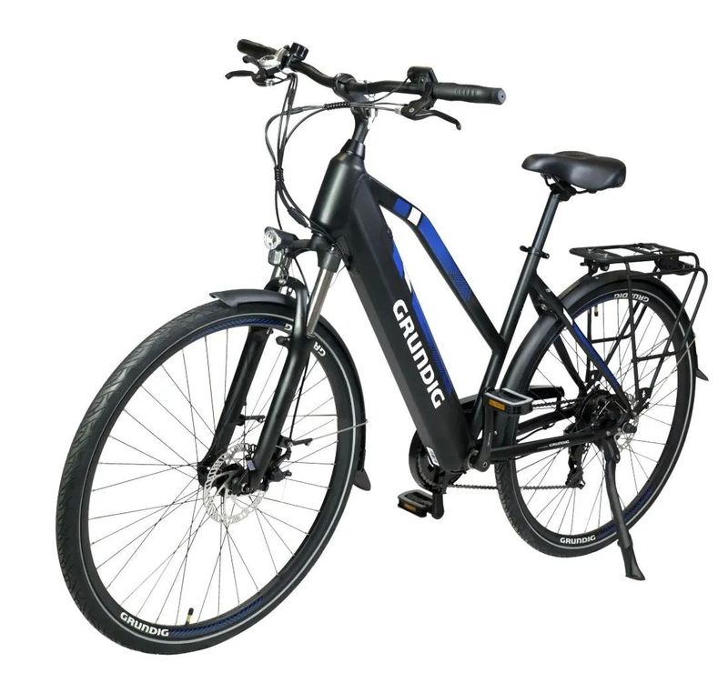 nové trekingové / městské elektrokolo Grundig ETB2800 250W, baterie Samsung 36V 14,7AH, dojezd 110km