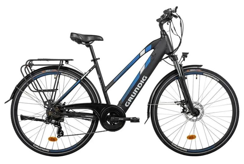 nové trekingové / městské elektrokolo Grundig ETB2800 250W, baterie Samsung 36V 14,7AH, dojezd 110km