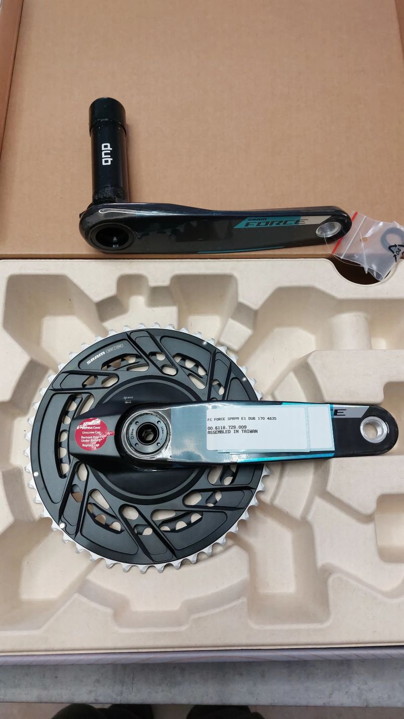 Sram Force AXS E1 DUB 2x12 48/35T s wattmetrem