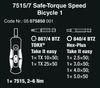 NOVÝ Wera 075850 Nářadí Safe-Torque Speed Bicycle 1. Typ 7515/7 (Sada 7 dílů)