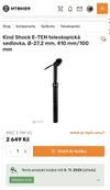 Teleskopická sedlovka KS LEV 27,2 100mm