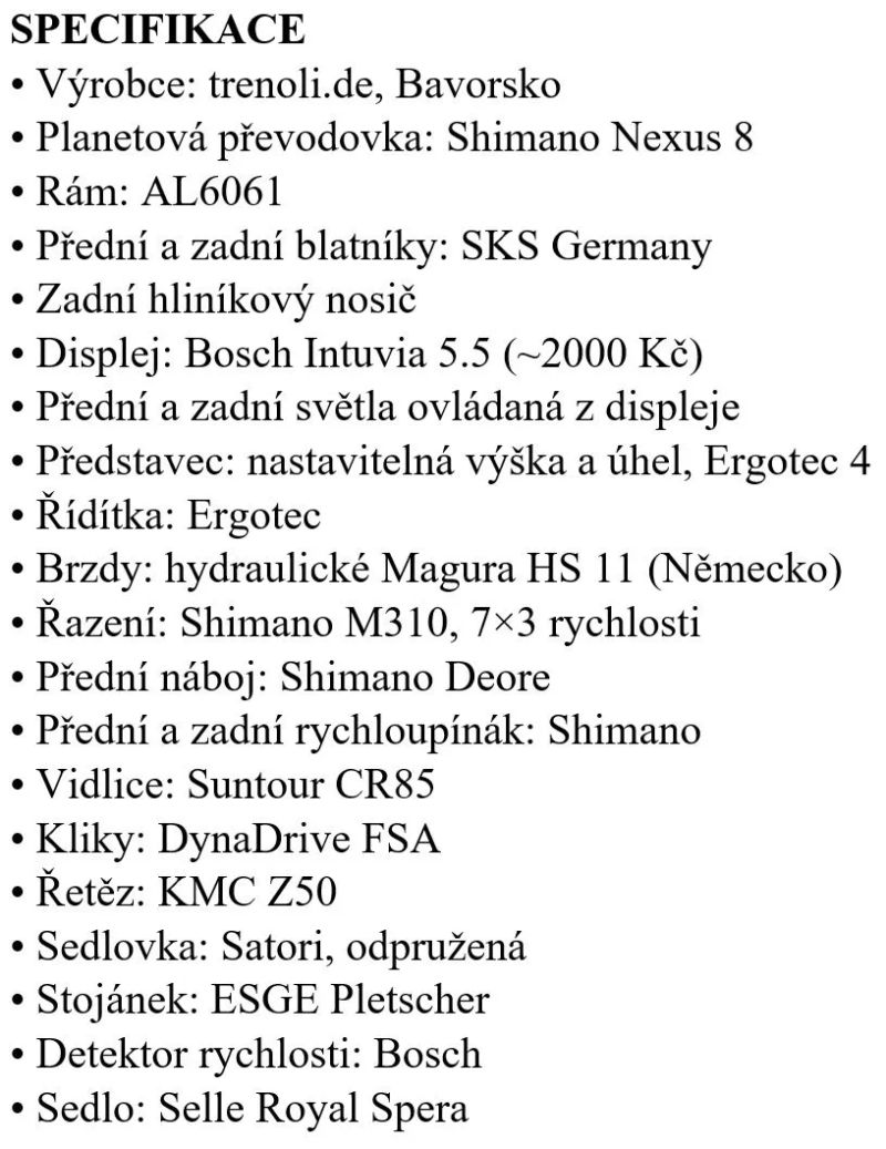 Dámské městské elektrokolo Trenoli / Bosch středový pohon 