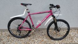 Horské kolo Bianchi růžové 19" SHIMANO XT REBA