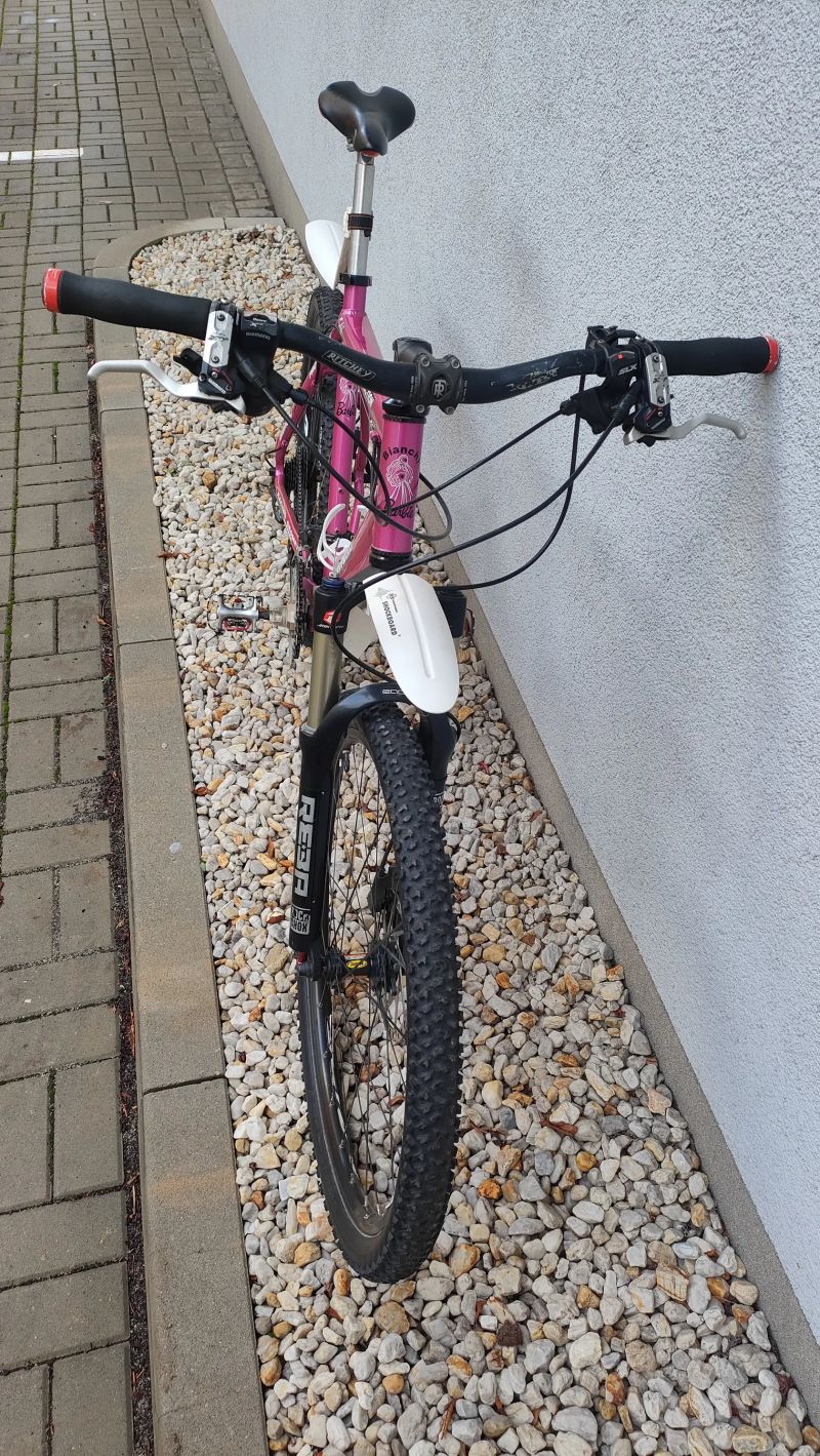 Horské kolo Bianchi růžové 19" SHIMANO XT REBA