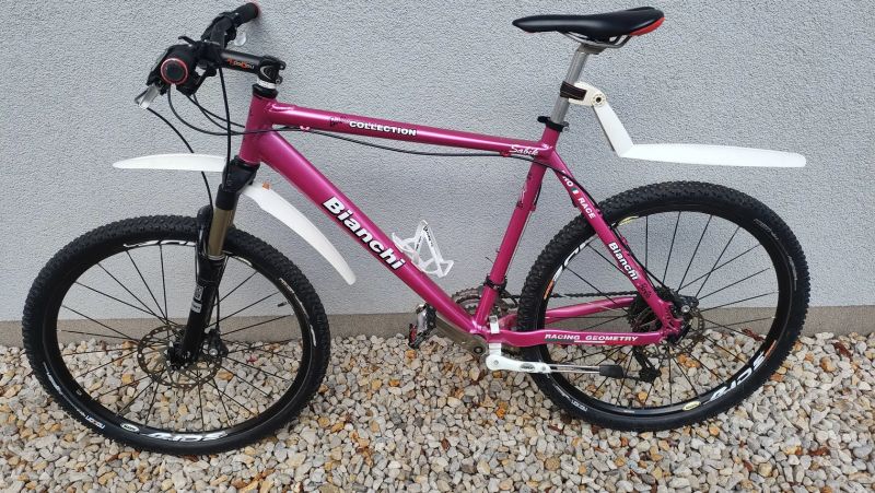 Horské kolo Bianchi růžové 19" SHIMANO XT REBA