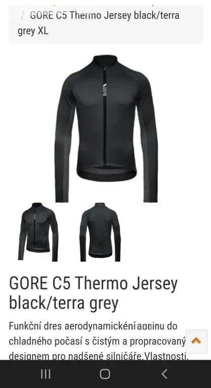 Cyklo dres Gore C5 Thermo + LeCol dres dlouhý rukáv L
