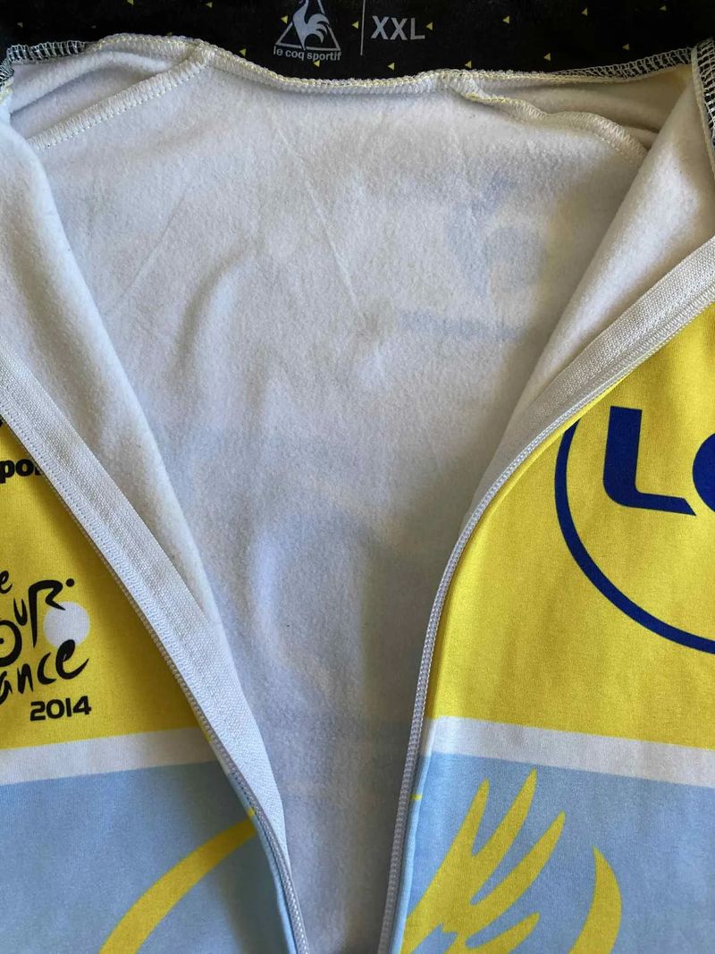 Astana žlutý dres 2014 - dlouhý rukáv (Vincenzo Nibali TdF)