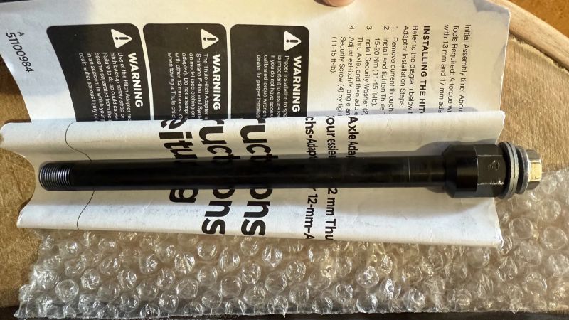 Pevné osy s adaptérem pro vozík (Thule Chariot)