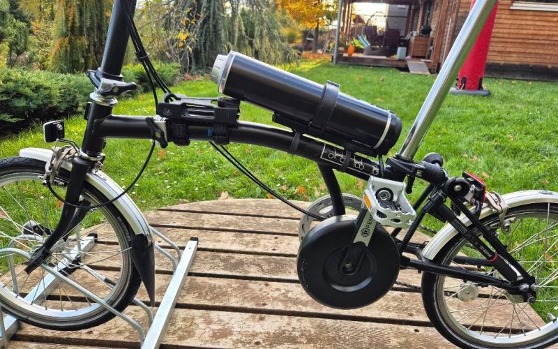Brompton s pohonem Pendix eDrive 500 - skládací elektrokolo