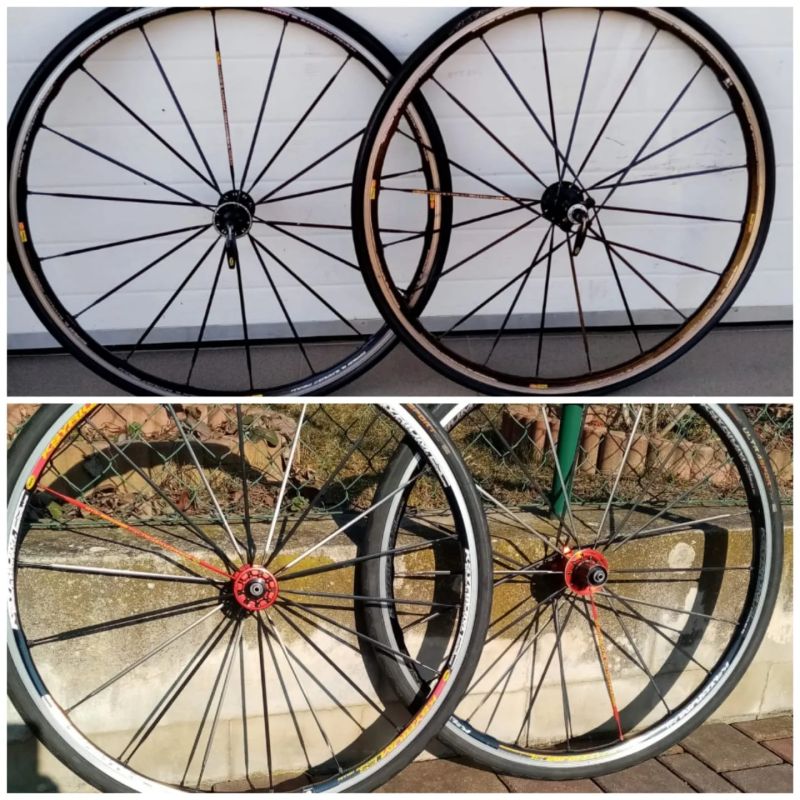 Mavic Ksyrium SL (Premium) - 2 páry zapl. Alu kol - silniční, klas. Brzdy, R.U. 