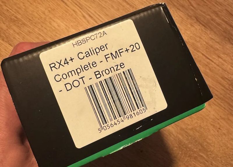 Brzdový třmen Hope RX4+ bronze