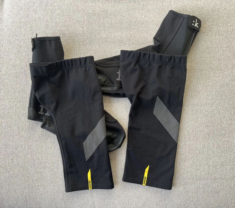 Fizik neoprénové návleky na tretry + Mavic návleky na kolena zdarma