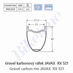 Zapletená kola JAVAX RX521 Carbon