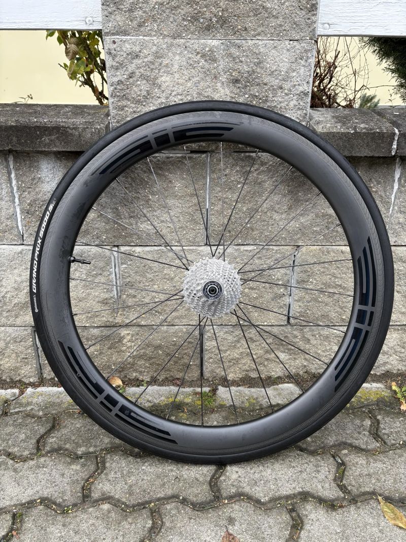 Silniční karbonová zapletená kola EIE - 5cm, ráfková brza