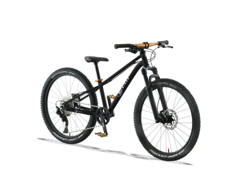 !!!NOVÝ!!! Kubikes 24S Trail AIR Black - laser GOLD, 9,7kg, vzduch. vidlice. SKLADEM na prodejně