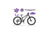 !!!NOVÝ!!! Kubikes 24S Trail AIR Black - laser PURPLE, 9,7kg, vzduch. vidlice. SKLADEM na prodejně