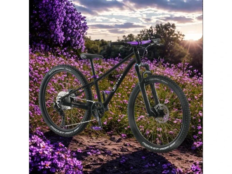 !!!NOVÝ!!! Kubikes 24S Trail AIR Black - laser PURPLE, 9,7kg, vzduch. vidlice. SKLADEM na prodejně