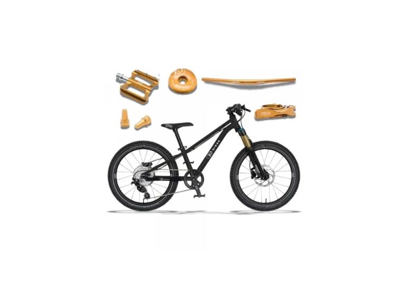 !!!NOVÝ!!! Kubikes 20S MTB Disc Black - laser GOLD, 8,8kg, vzduch. vidlice. SKLADEM na prodejně