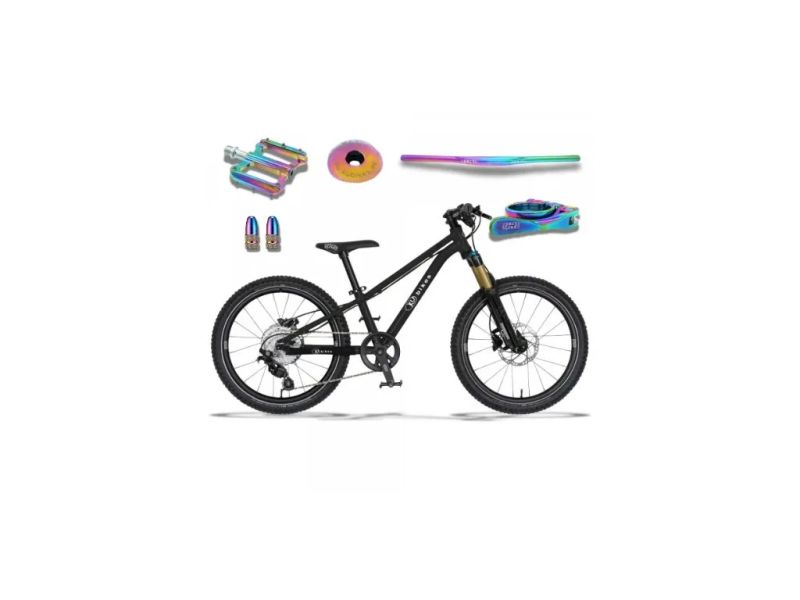 !!!NOVÝ!!! Kubikes 20S MTB Disc Black - laser RAINBOW, 8,8kg, vzduch. vidlice. SKLADEM na prodejně