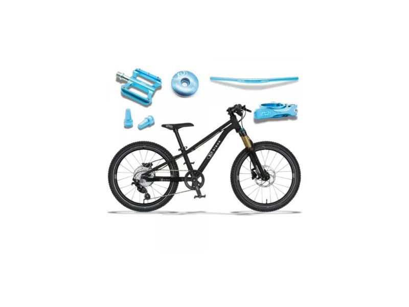 !!!NOVÝ!!! Kubikes 20S MTB Disc Black - laser BLUE, 8,8kg, vzduch. vidlice. SKLADEM na prodejně
