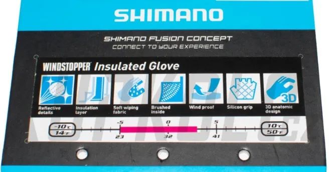 Zimní Rukavice Shimano Windstopper Insulated